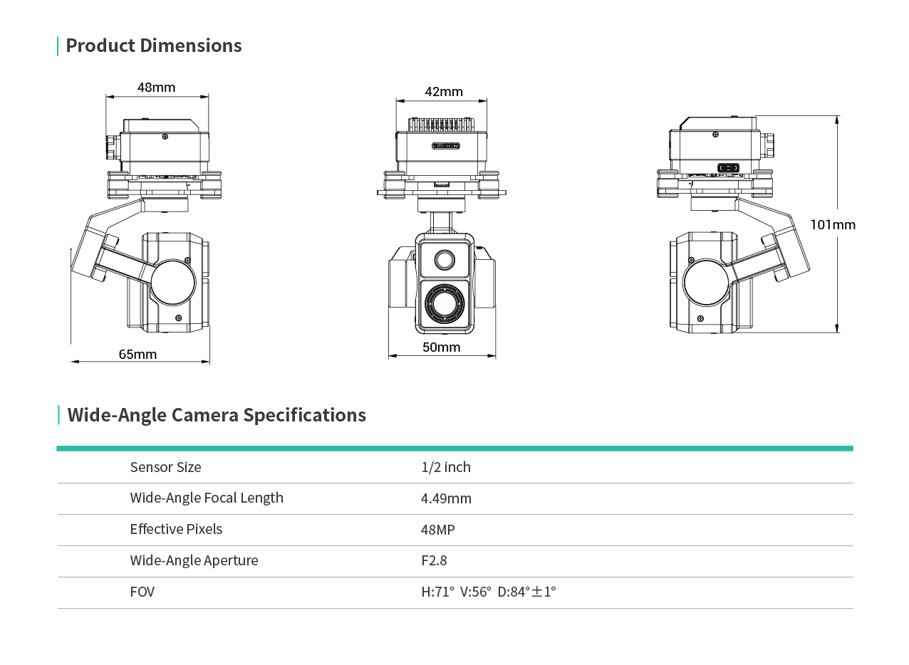 HEQUAV K8T-V3 Dual-Sensor Dron - огляд і ціна Thermal Imager Drone Gimbal