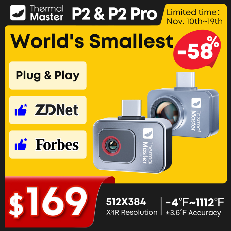 P2//P2Pro Thermal Imager 15X Z - огляд і ціна Infiray P2 Pro Macro Lens