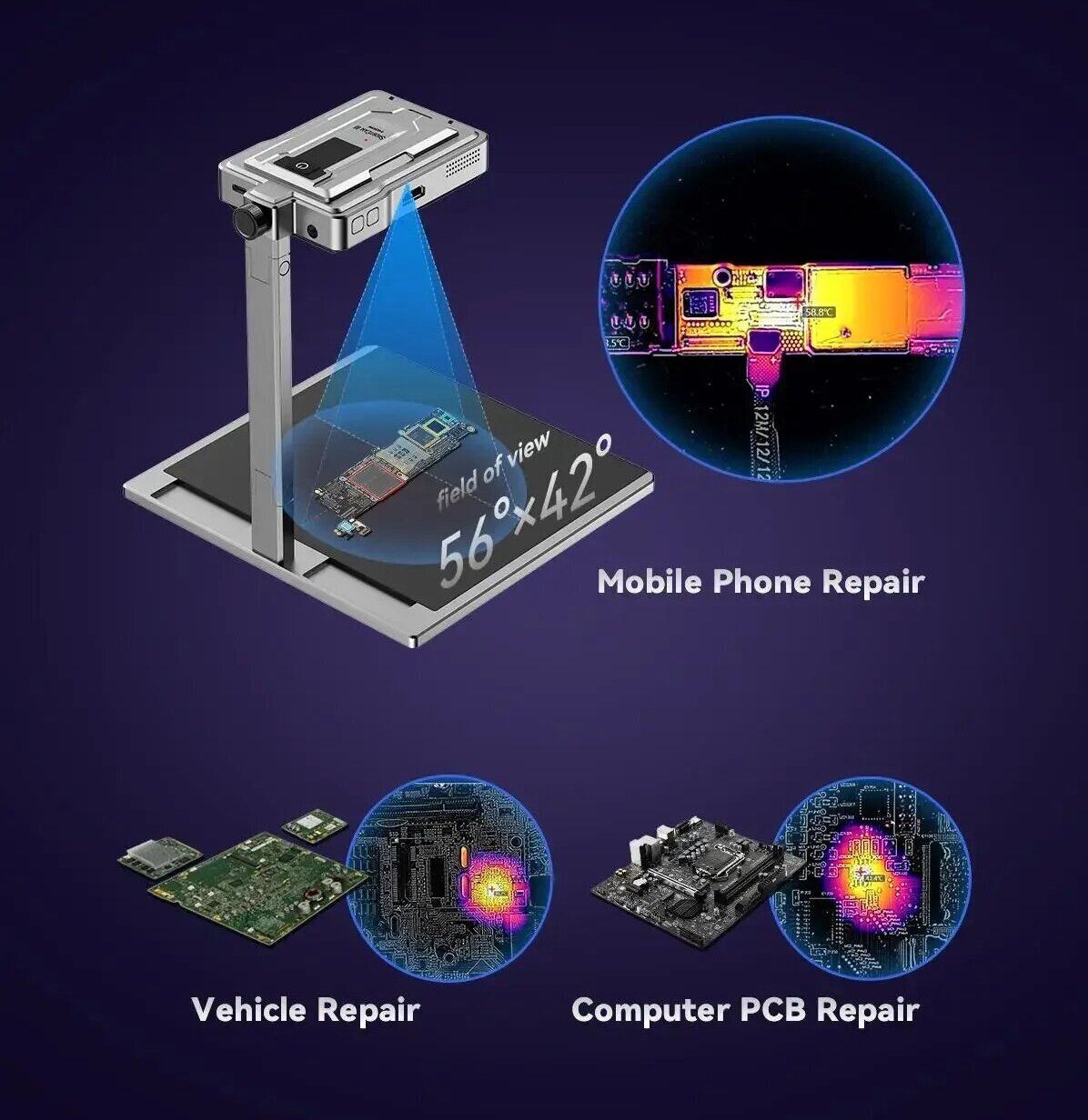 LANGCHI ShortCam III 4K Infrar - огляд і ціна Pcb Short Circuit Thermal Diagnostics