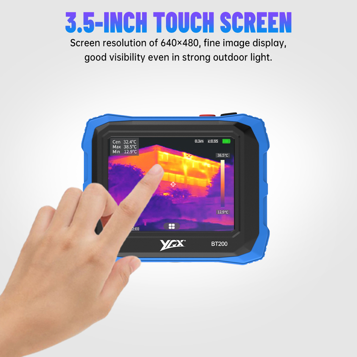 YRX BT200 Flat Panel Thermal I - огляд і ціна Thermal Imaging Camera 256X192