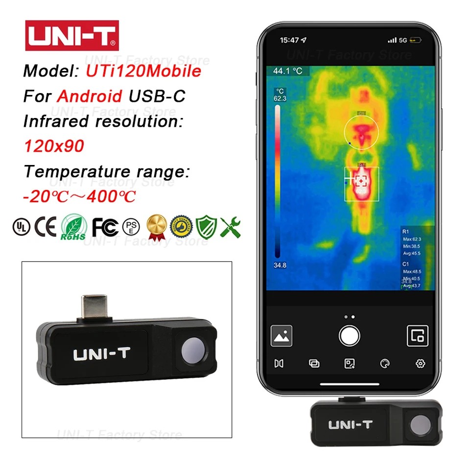 UNI-T Infrared Thermal Imaging - огляд і ціна Thermal Imaging Camera 256X192