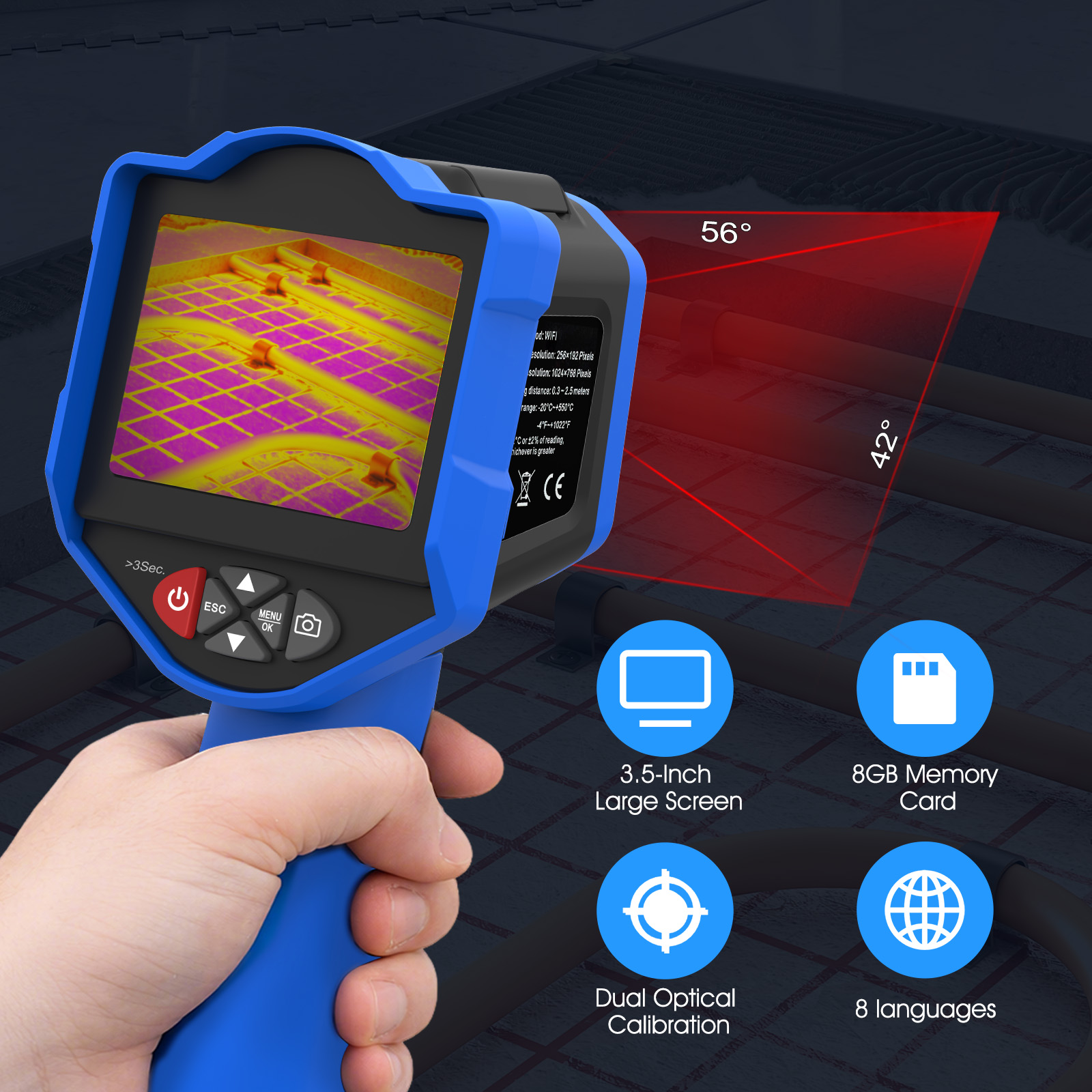 HoldPeak Thermal Imaging Camer - огляд і ціна Thermal Imaging Camera 256X192